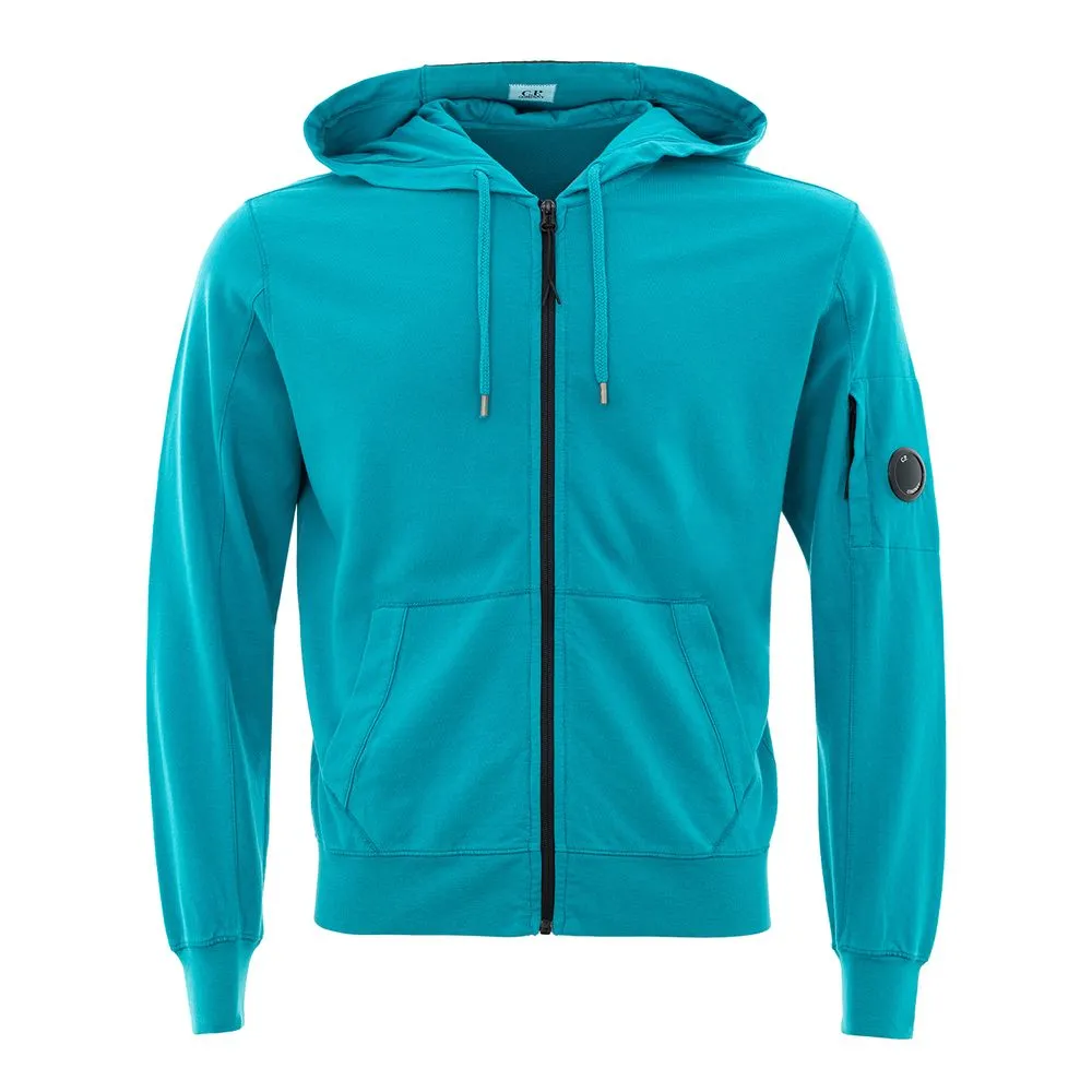Chic Blue Cotton Sweater for Men