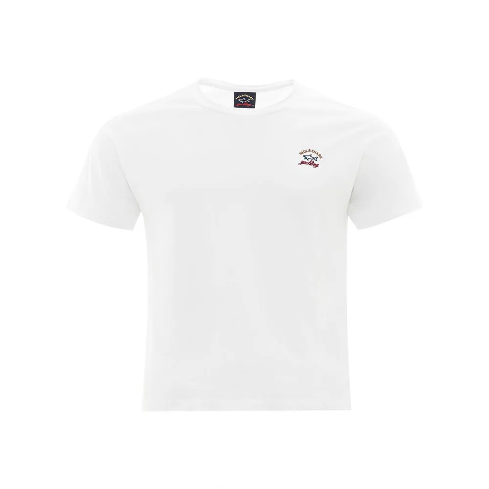 Paul & Shark Men's Elegant White Cotton Tee for Men