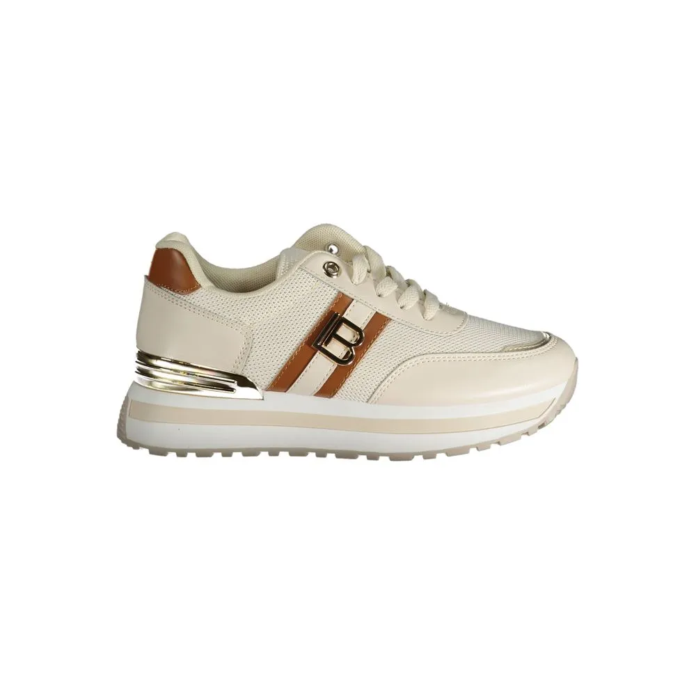 Laura Biagiotti Women's White Polyester Sneaker