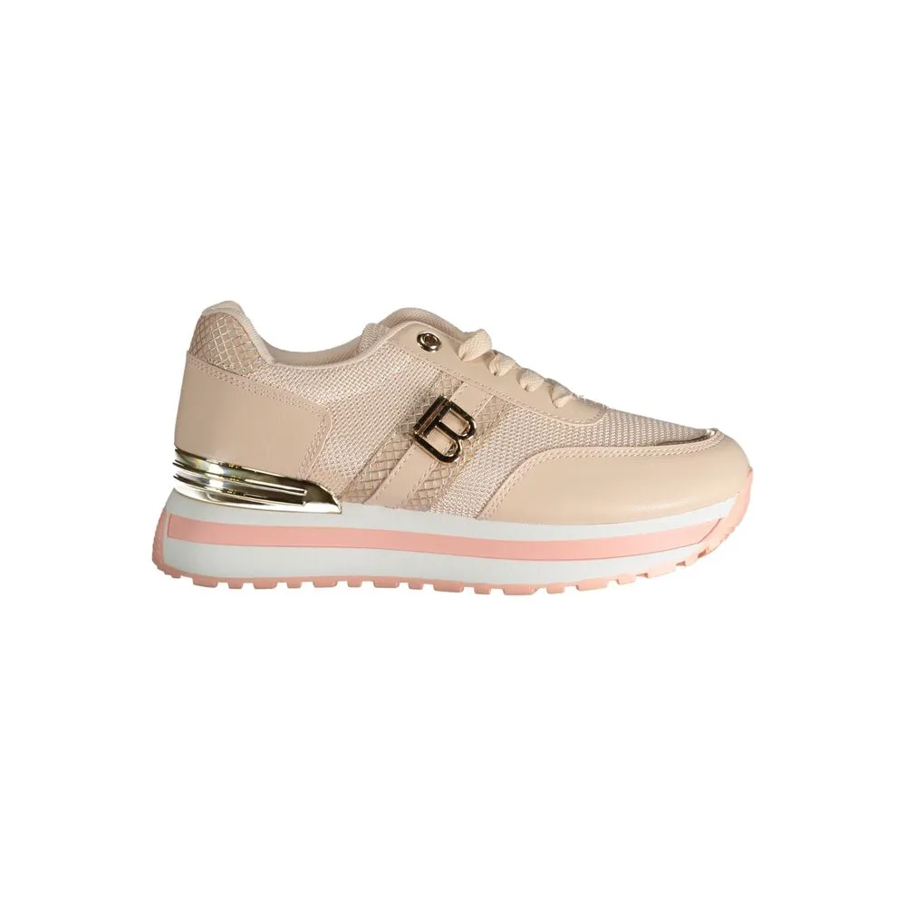 Laura Biagiotti Women's Pink Polyester Sneaker