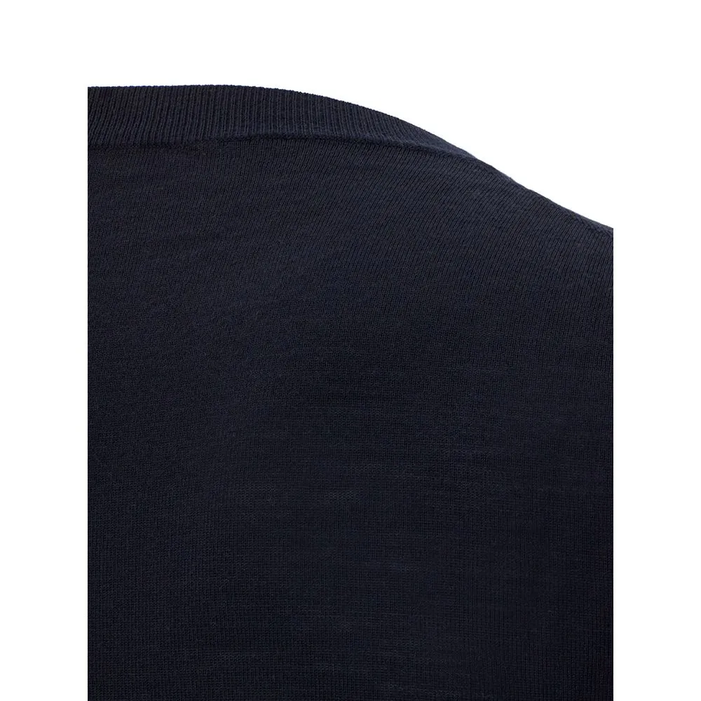Valentino Men's Elegant Wool Blue Sweater for Men