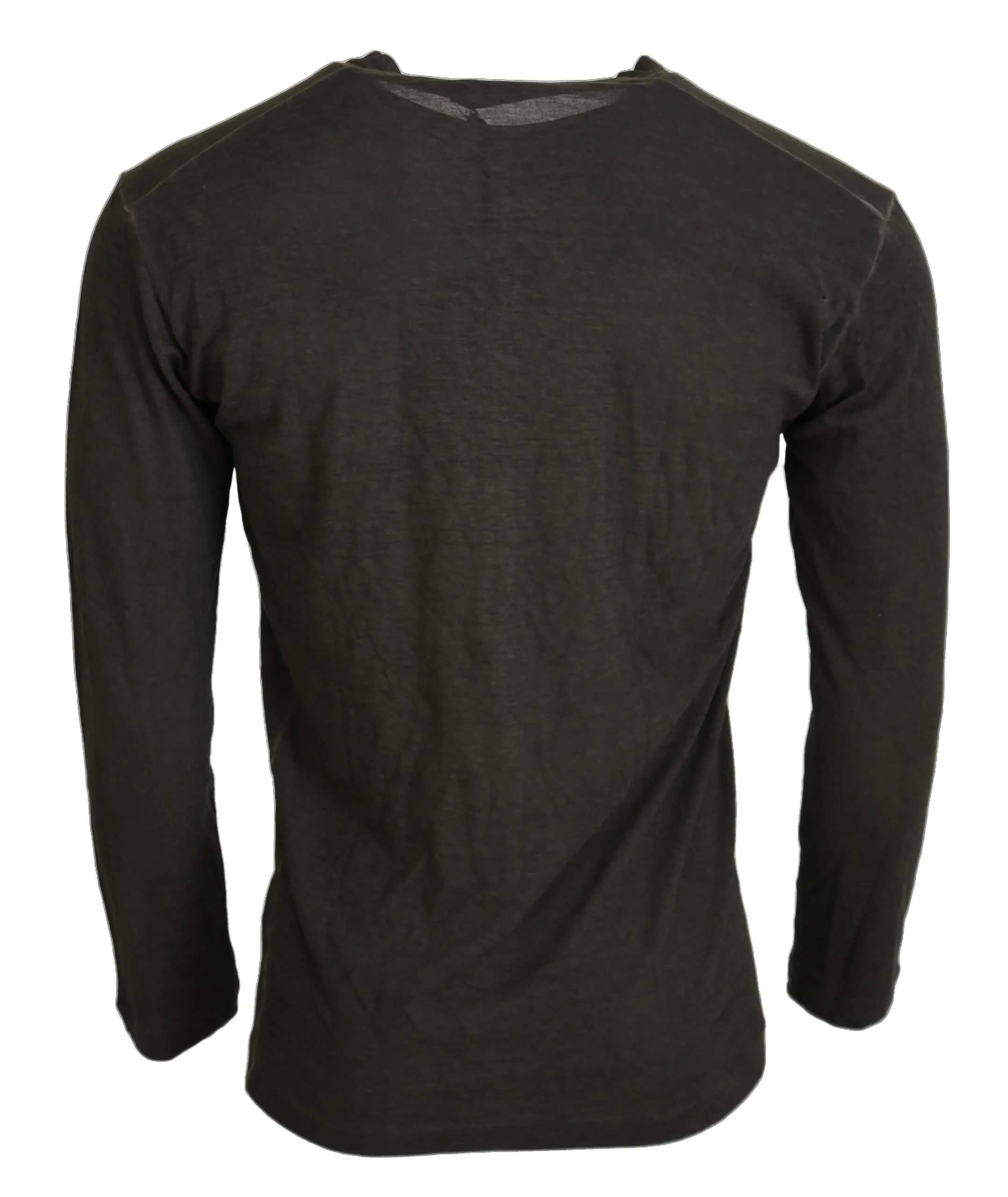 Dsquared² Men's Gray Cotton Linen Long Sleeves Pullover Sweater
