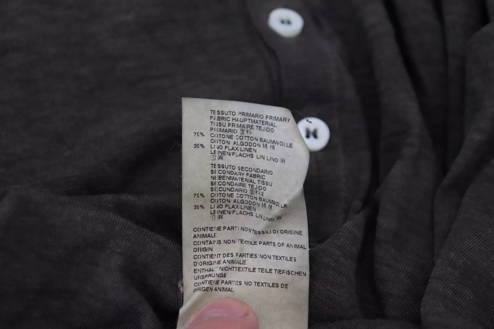 Dsquared² Men's Gray Cotton Linen Long Sleeves Pullover Sweater