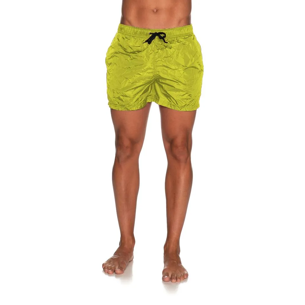 Refrigiwear Yellow Nylon Men Swim Shorts