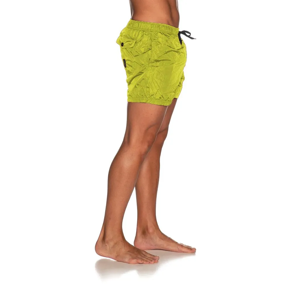 Refrigiwear Yellow Nylon Men Swim Shorts