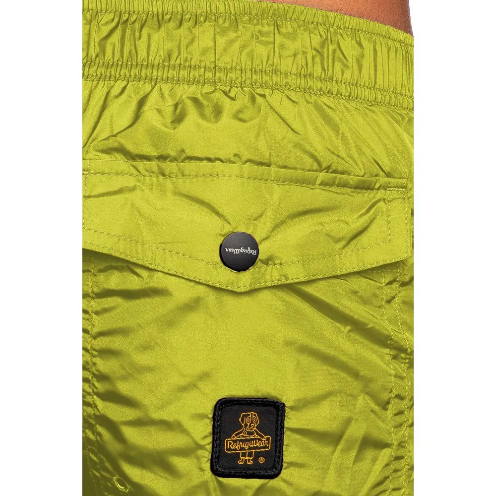 Refrigiwear Yellow Nylon Men Swim Shorts