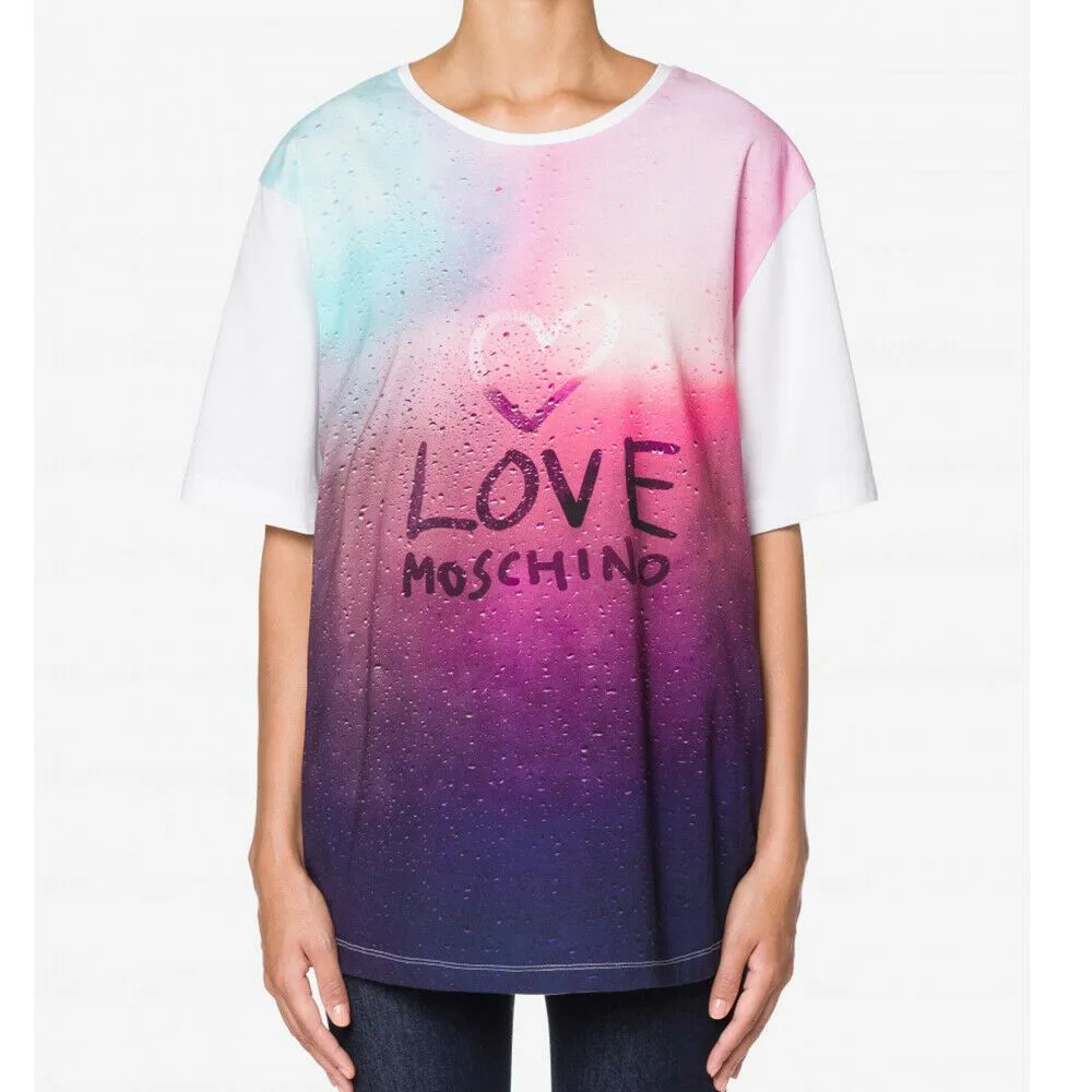 Love Moschino Women's Chic Love Moschino Iconic Front Tee