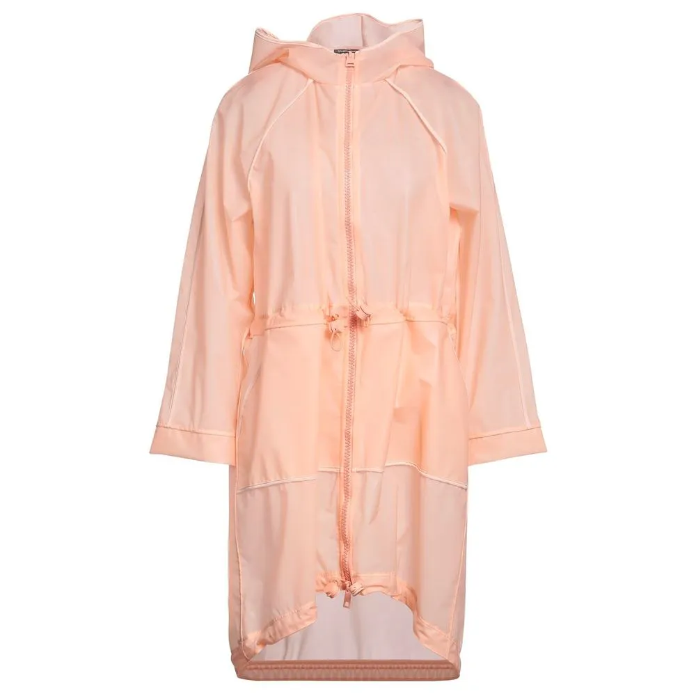 Elisabetta Franchi Women's Powder Pink Long Waterproof Jacket