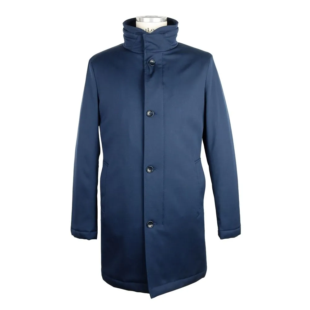 Made in Italy Men's Elegant Italian Wool Long Coat for Men