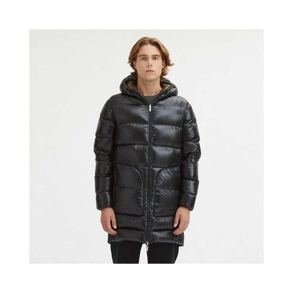 Centogrammi Black Nylon Men Reversible Jacket