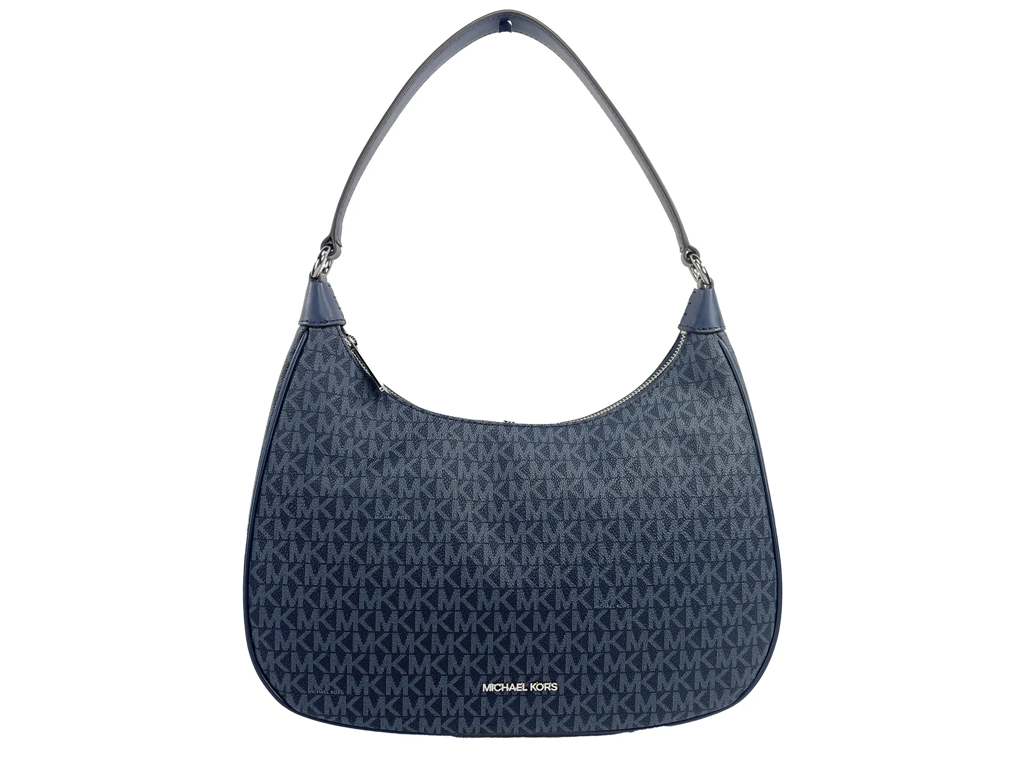 Michael Kors Women's Cora Large Navy Blue Shoulder Crossbody Bag Purse