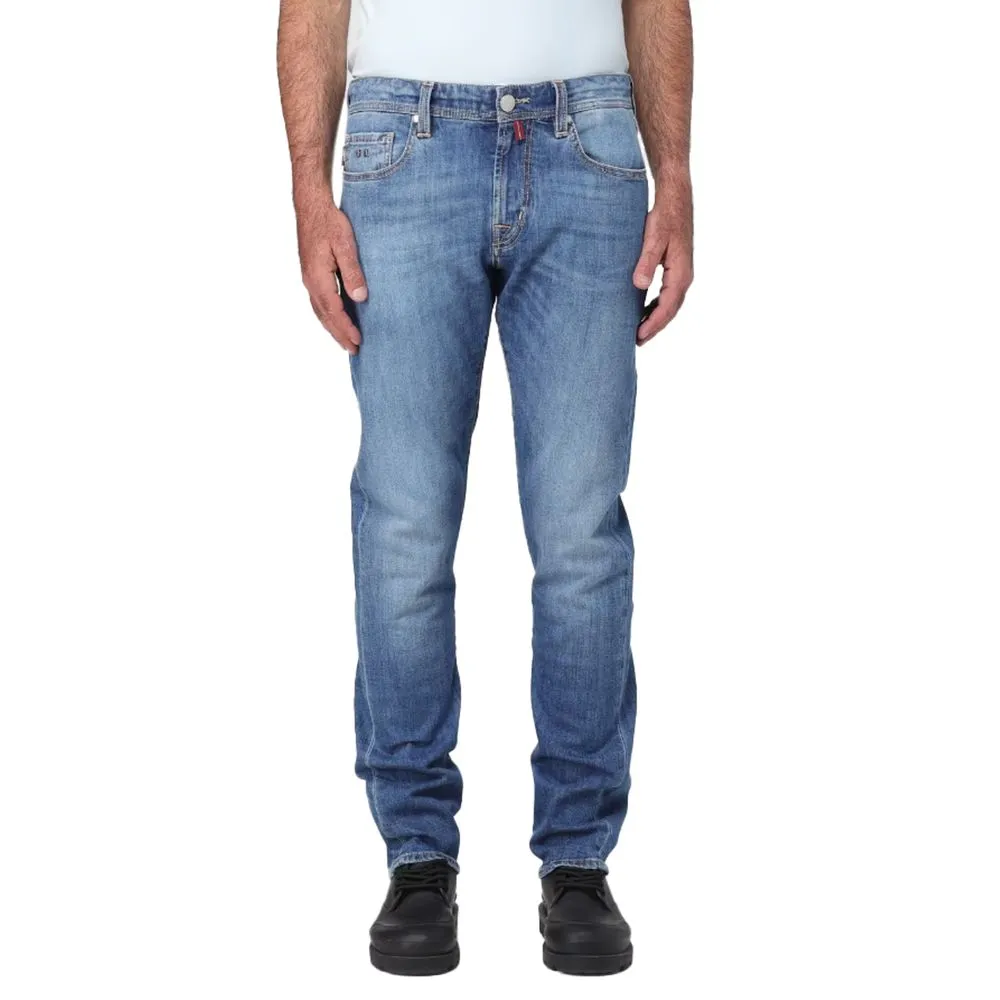 Tramarossa Blue Cotton Men Jeans