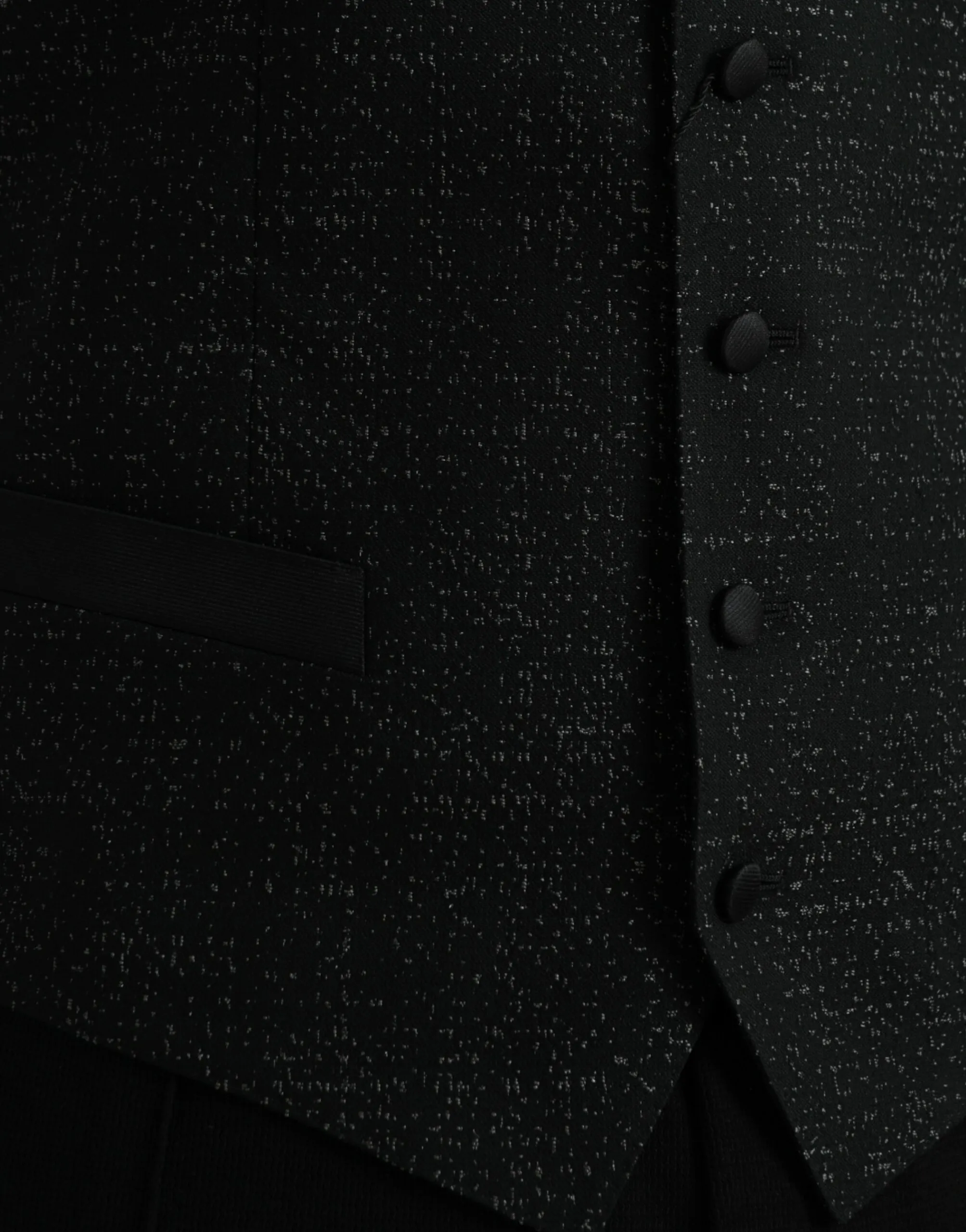 Dolce & Gabbana Men's Black Brown Silk Waistcoat Dress Formal Vest