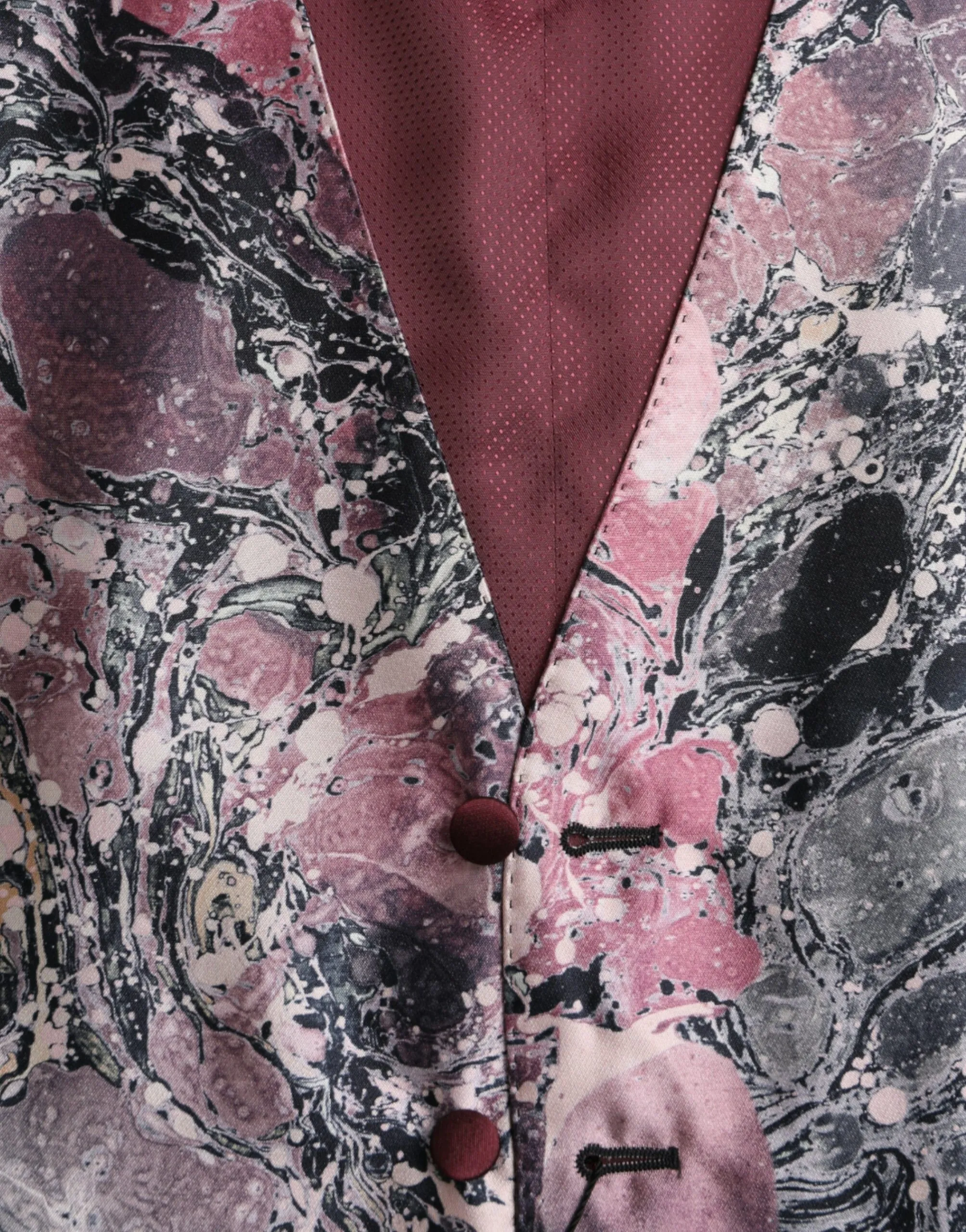 Dolce & Gabbana Men's Multicolor Galaxy Silk Waistcoat Formal Vest