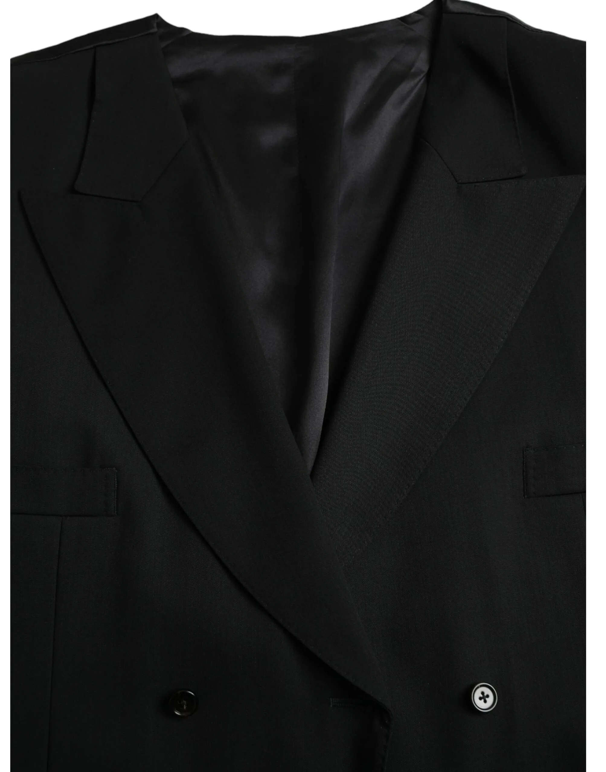 Dolce & Gabbana Men's Black Wool Waistcoat Dress Formal Vest
