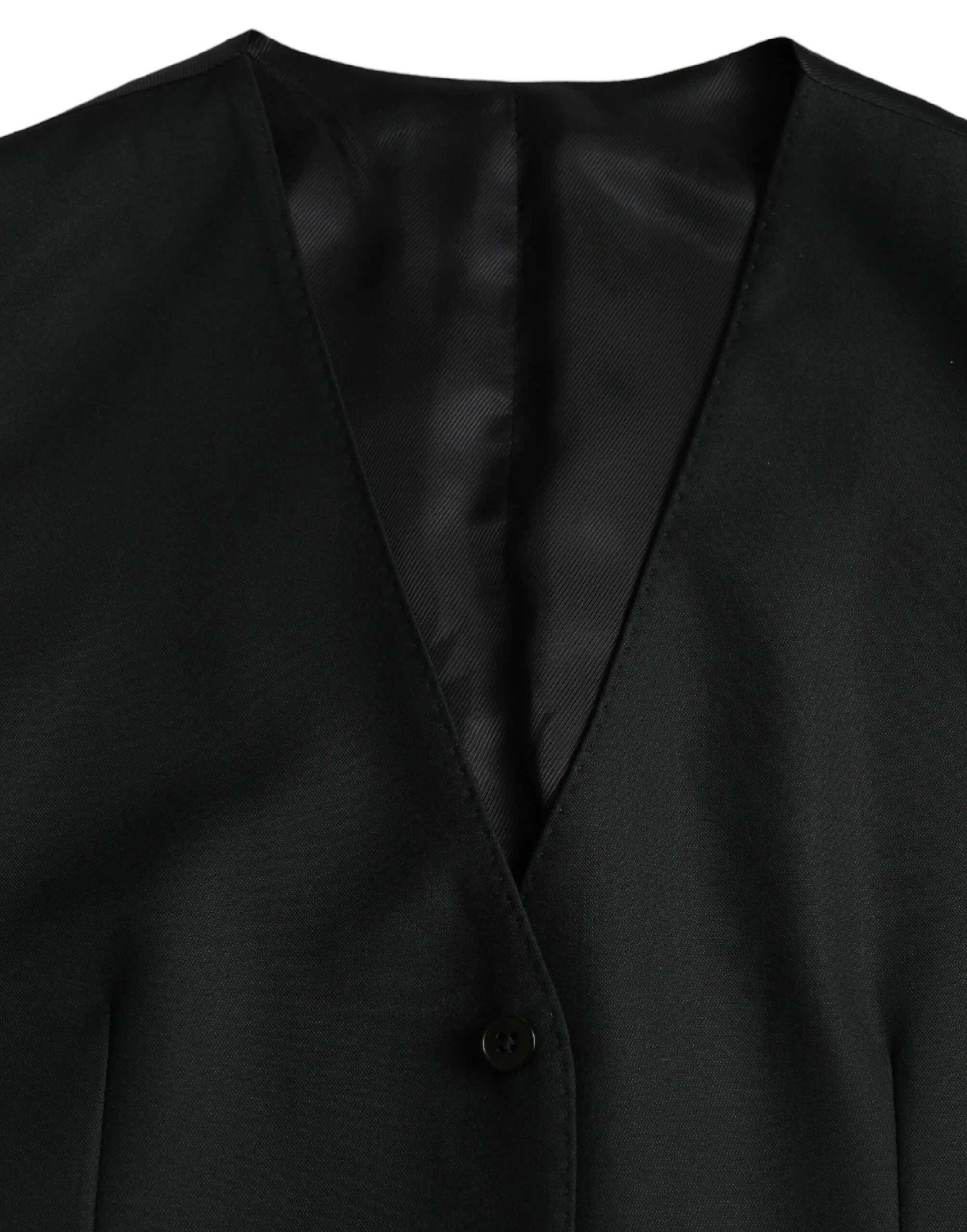 Dolce & Gabbana Men's Black Wool Waistcoat Dress Formal Vest