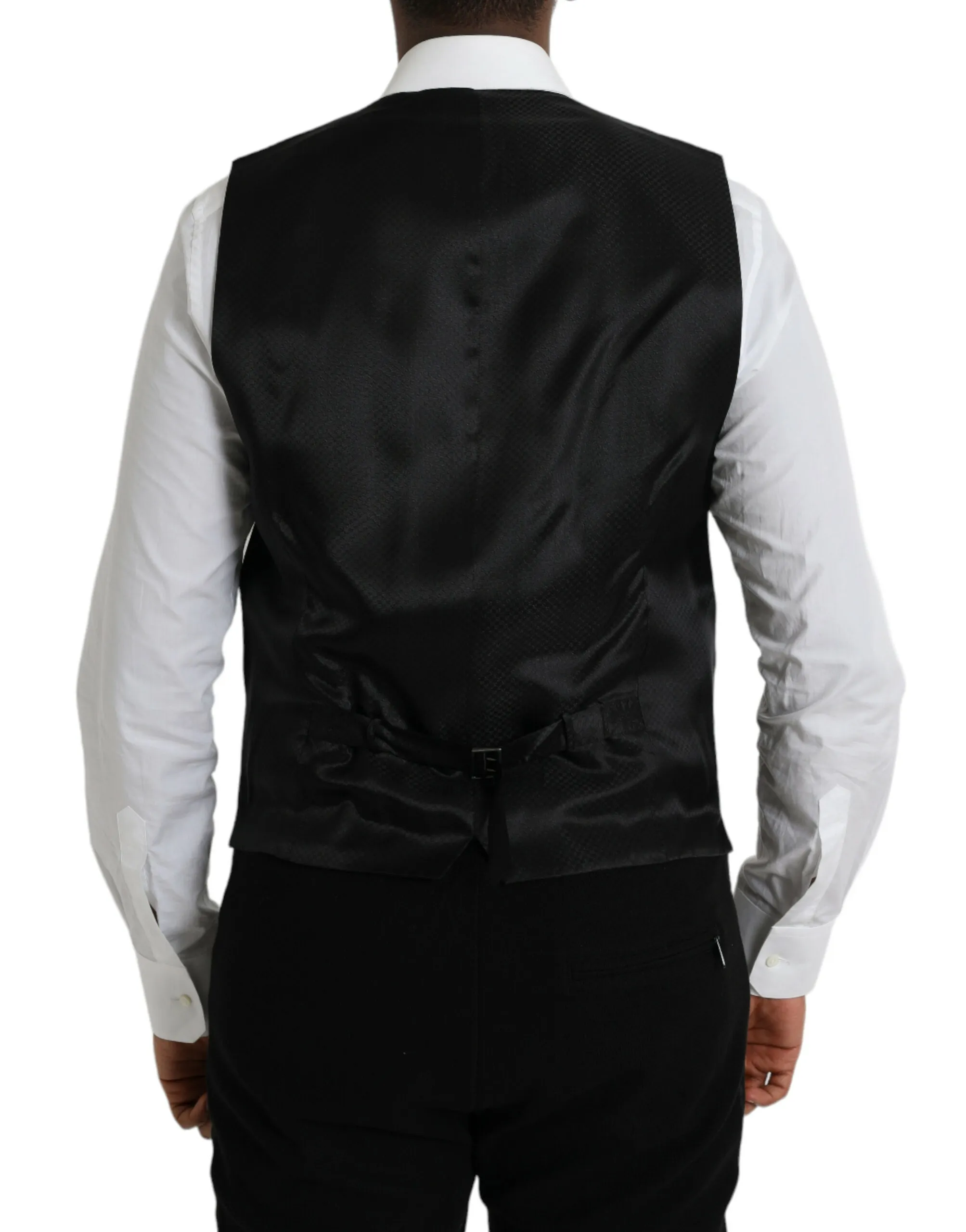 Dolce & Gabbana Men's Brown Wool Waistcoat Dress Formal Vest