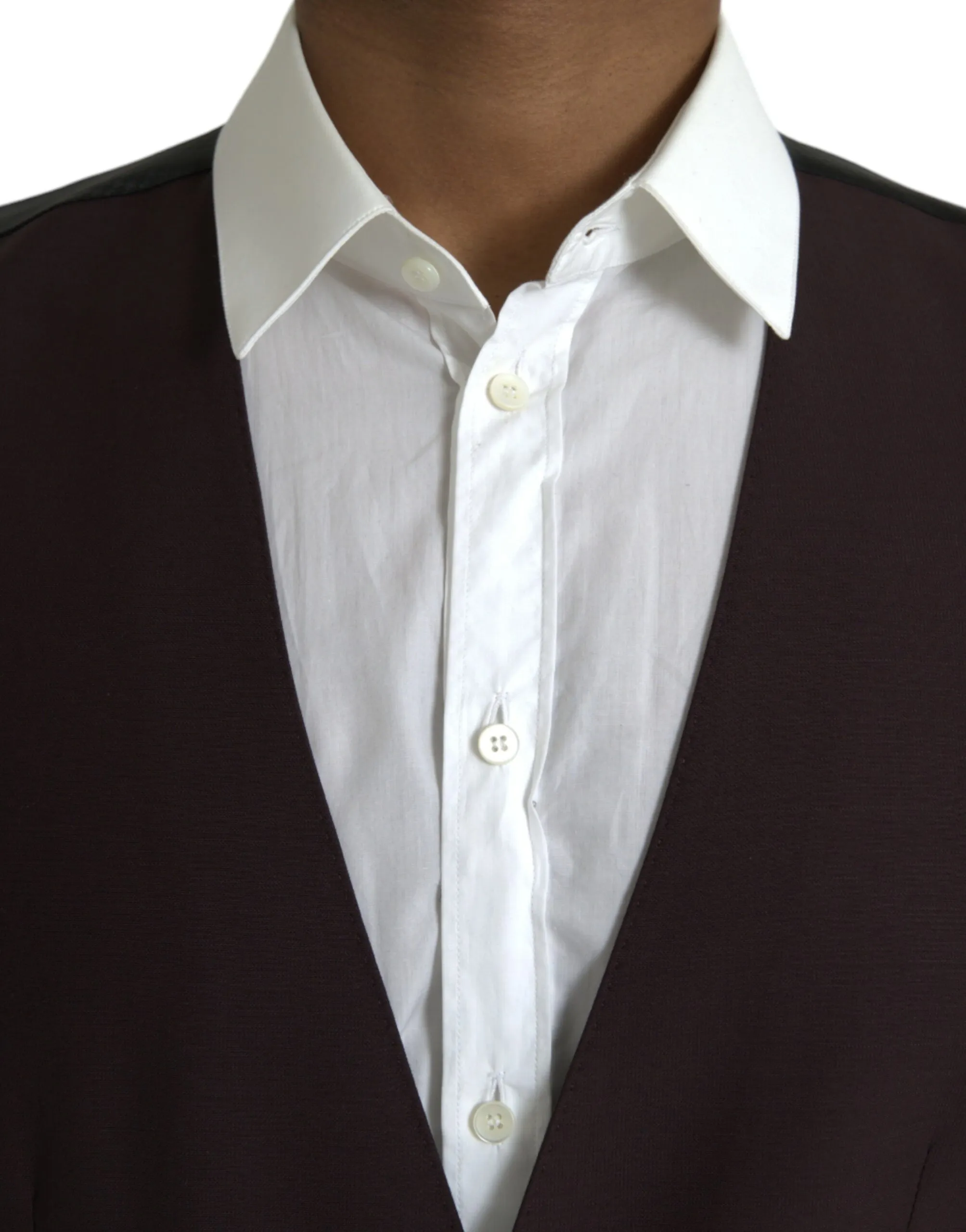 Dolce & Gabbana Men's Brown Wool Waistcoat Dress Formal Vest