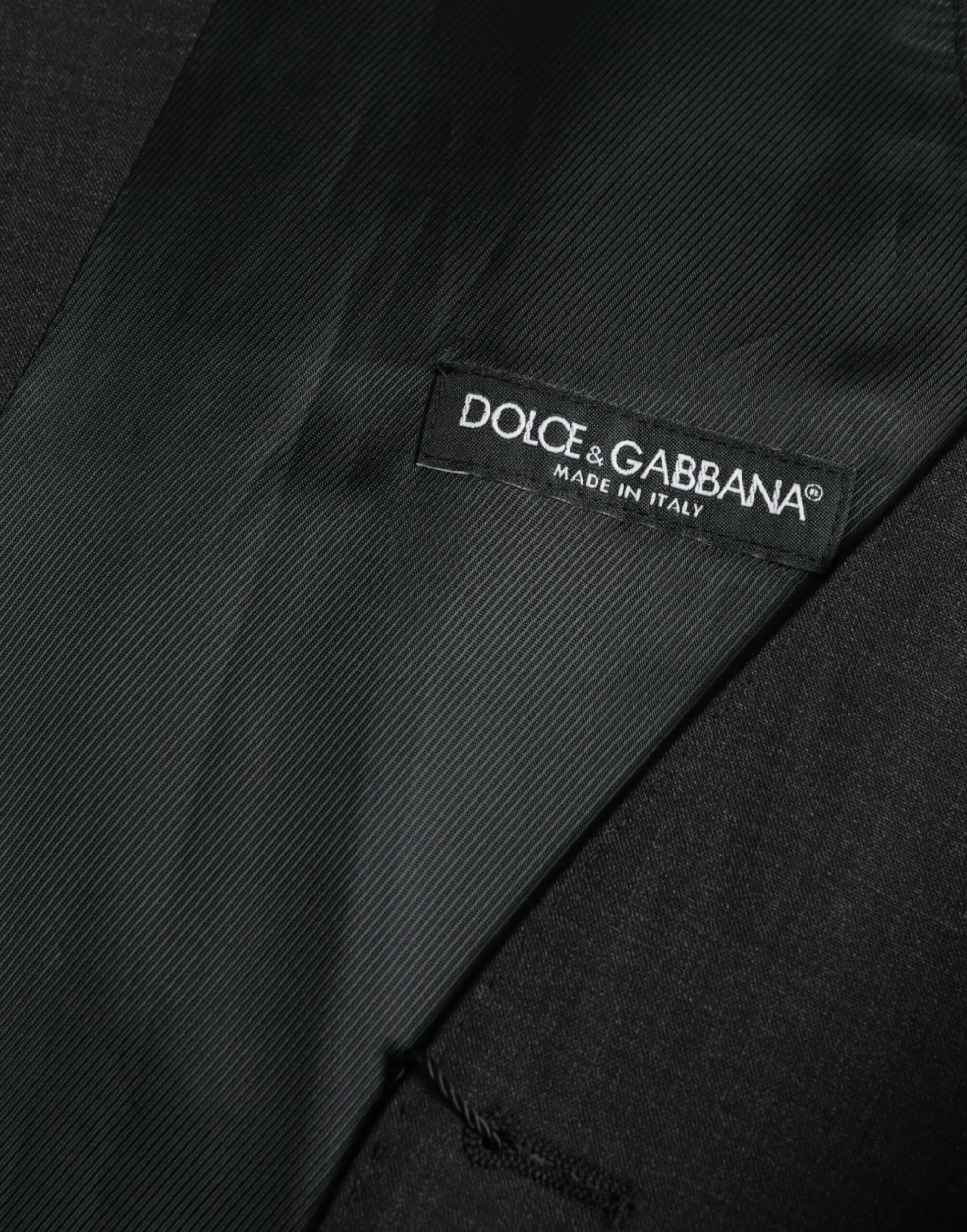 Dolce & Gabbana Men's Black Cotton Waistcoat Dress Formal Vest