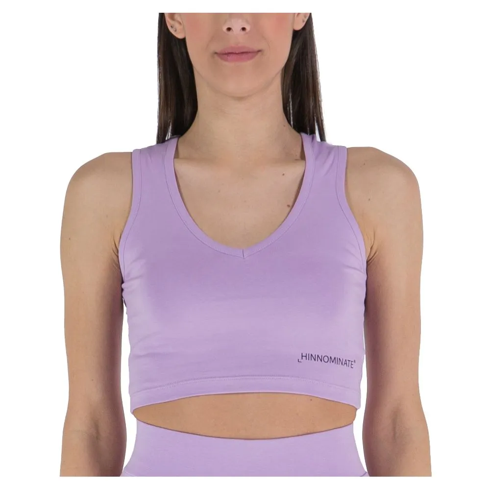 Hinnominate Women's Purple Cotton Tops & T-Shirt