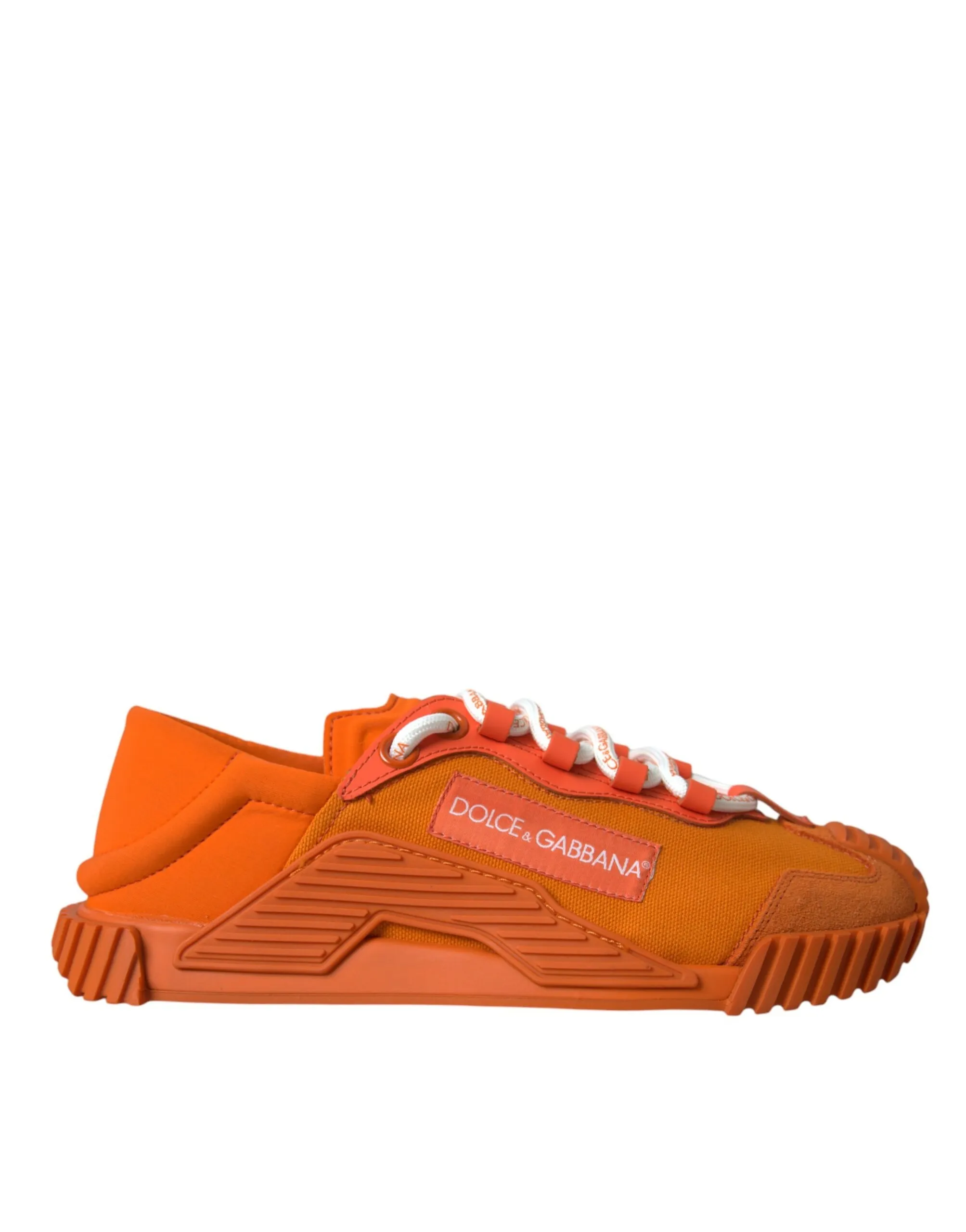 Dolce & Gabbana Women's Orange NS1 Low Top Sports Sneakers Shoes