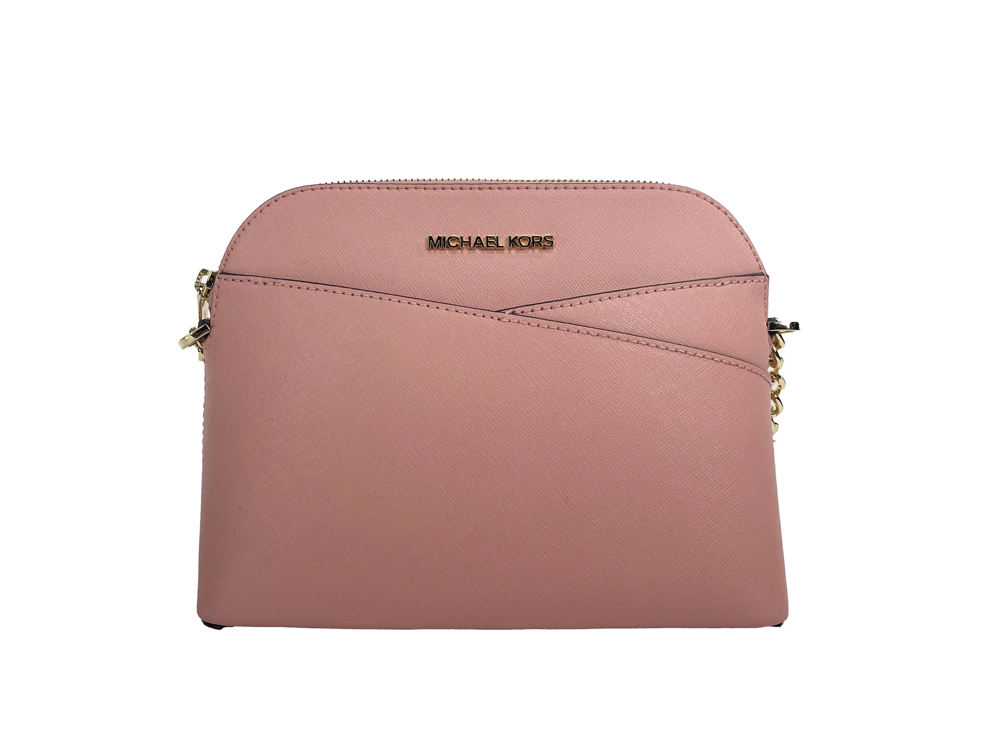 Michael Kors Women's Jet Set Medium Primrose Saffiano Leather X Dome Crossbody Bag Purse