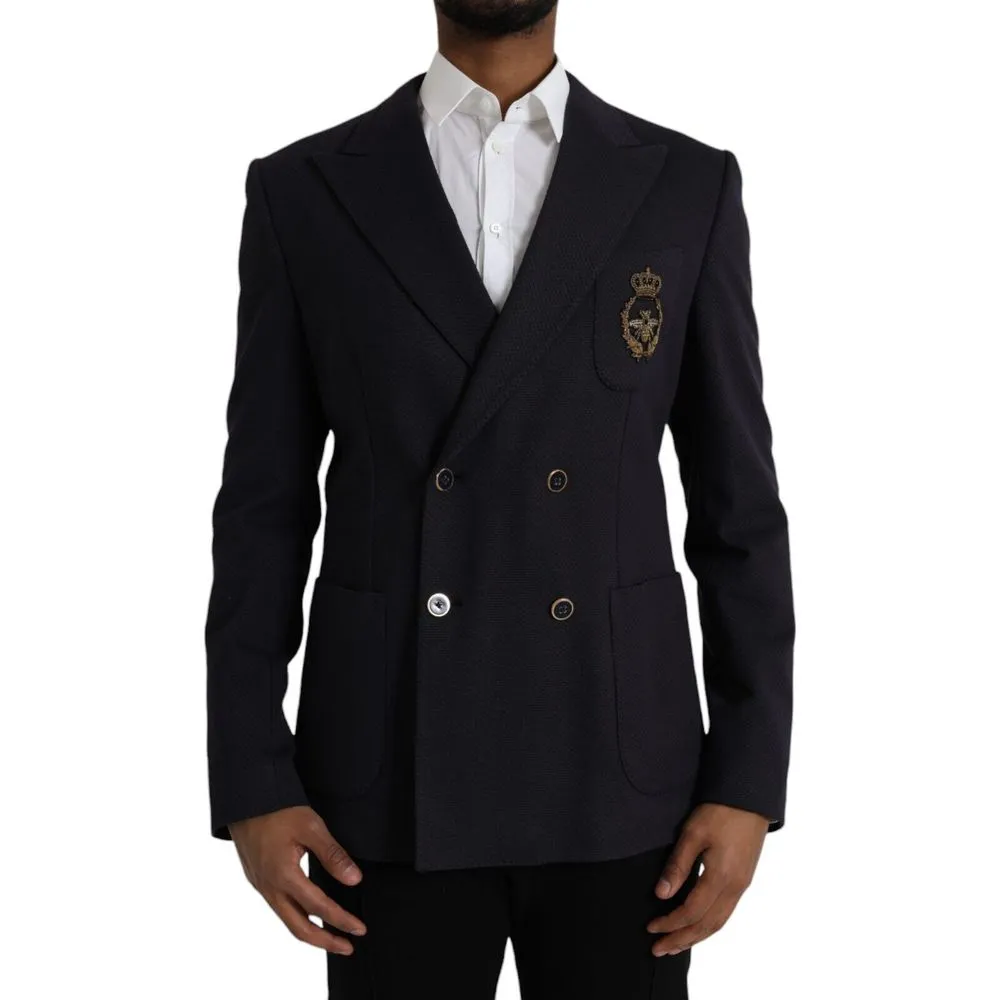 Dolce & Gabbana Men's Blue Acrylic Blazer