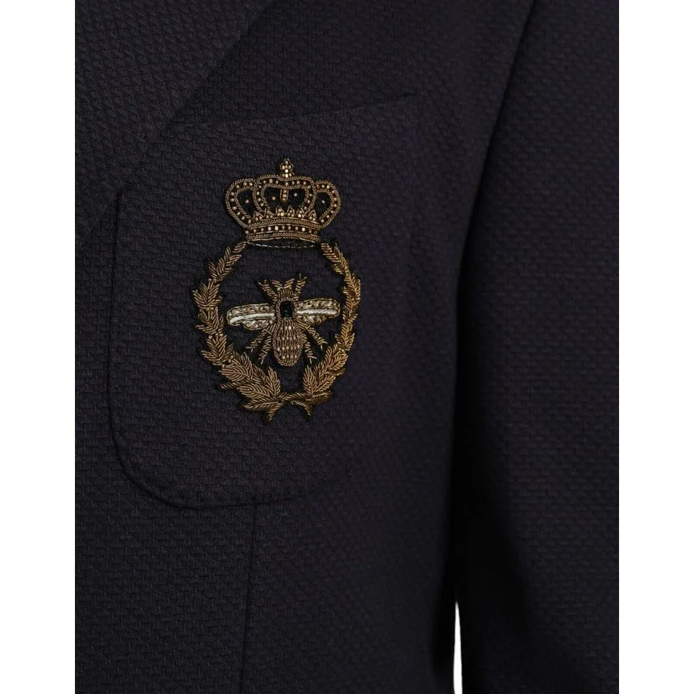 Dolce & Gabbana Men's Blue Acrylic Blazer