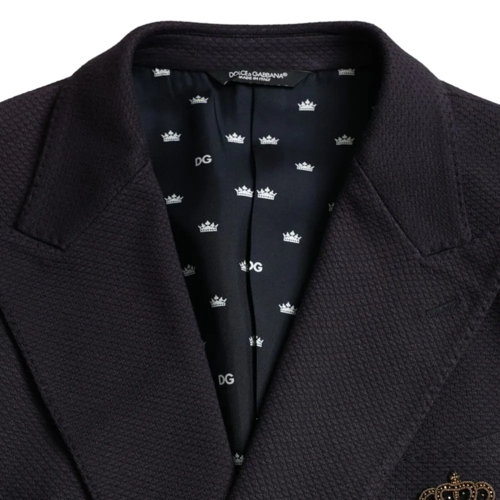 Dolce & Gabbana Men's Blue Acrylic Blazer