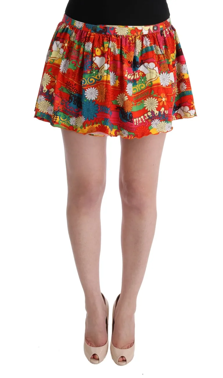 Dolce & Gabbana Women's Chic Multicolor Beachwear Skirt