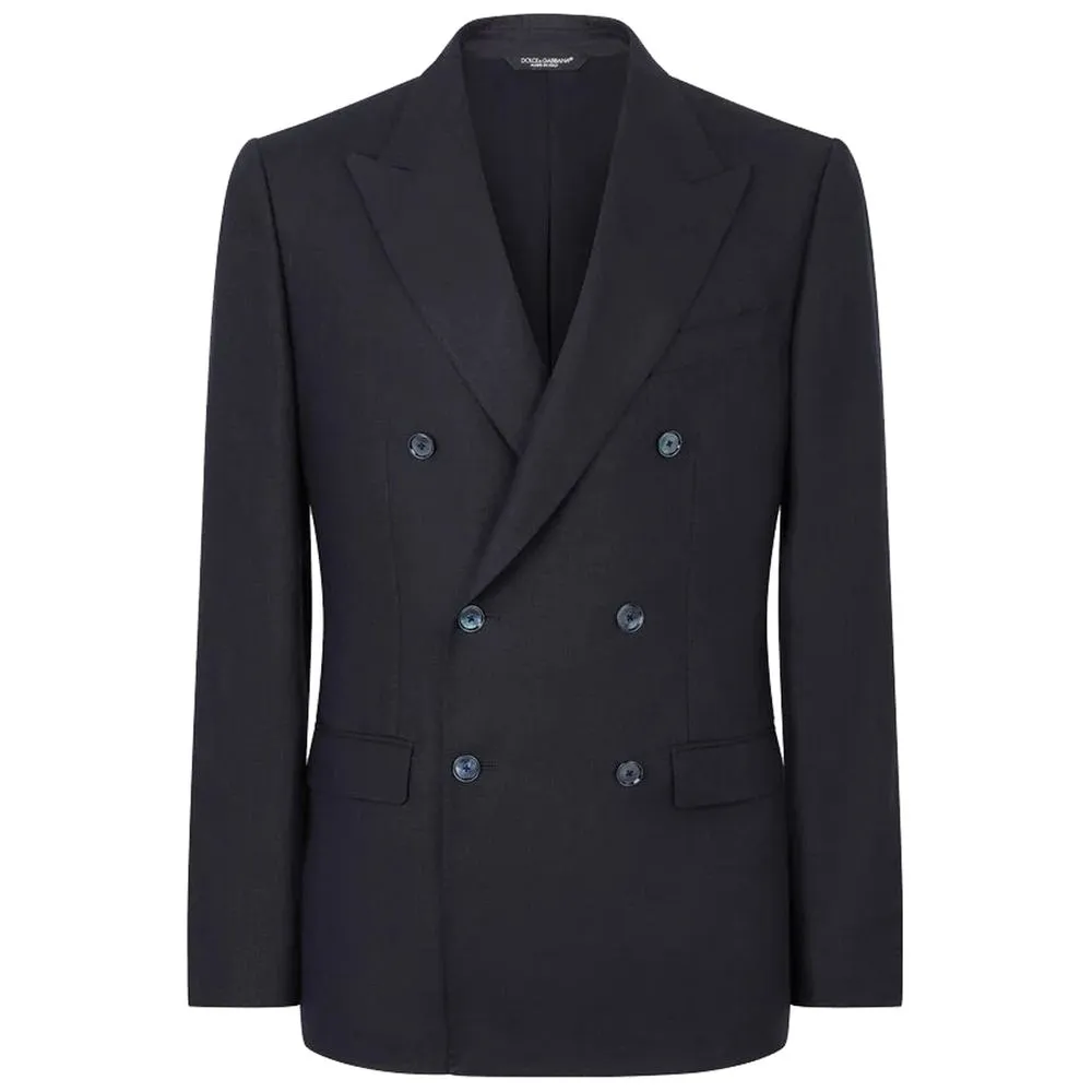 Dolce & Gabbana Men's Blue Linen Suit