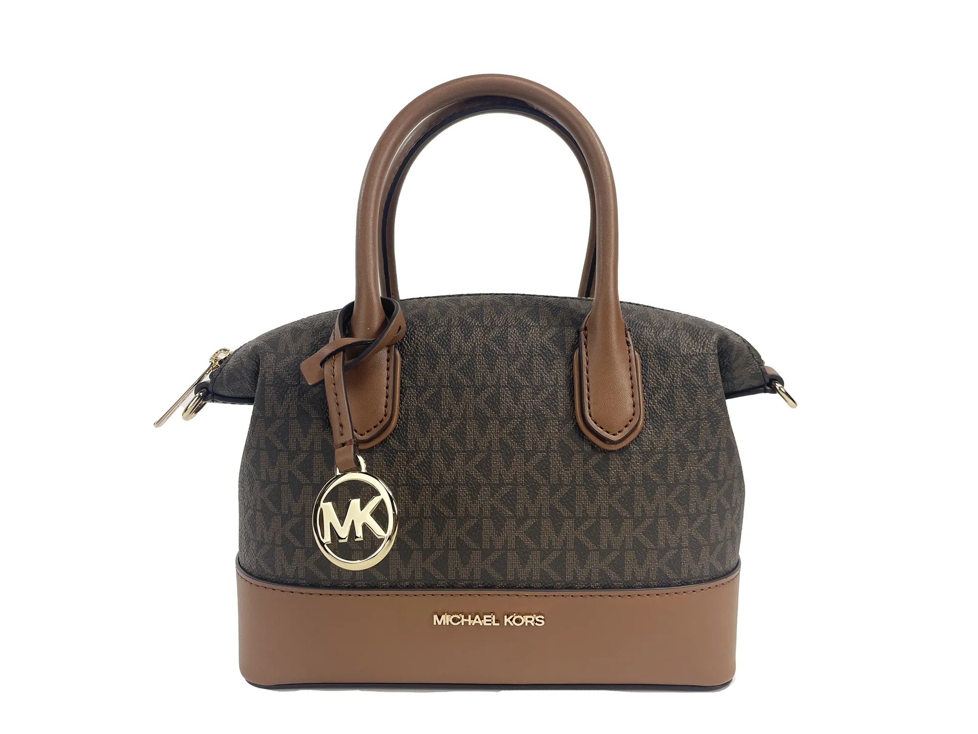 Michael Kors Women's Hyde Small Satchel Crossbody Bag Brown