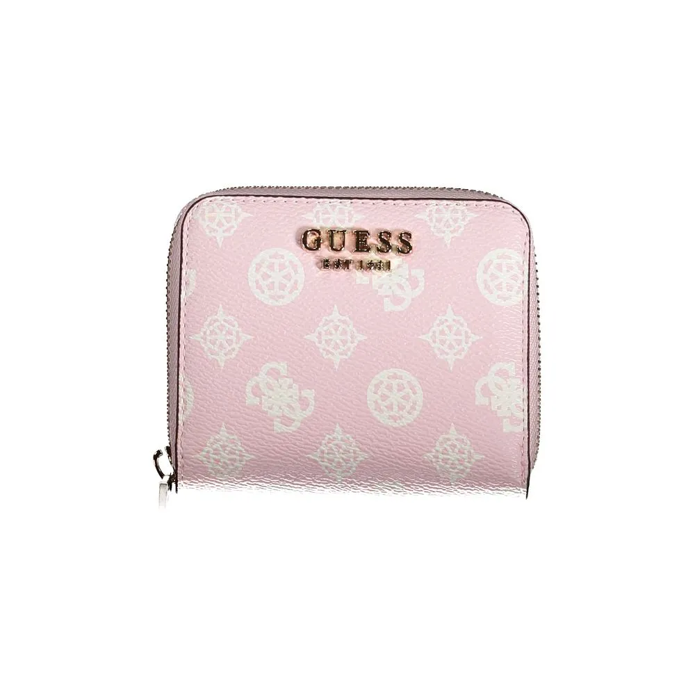 Guess Jeans Women's Pink Polyethylene Wallet