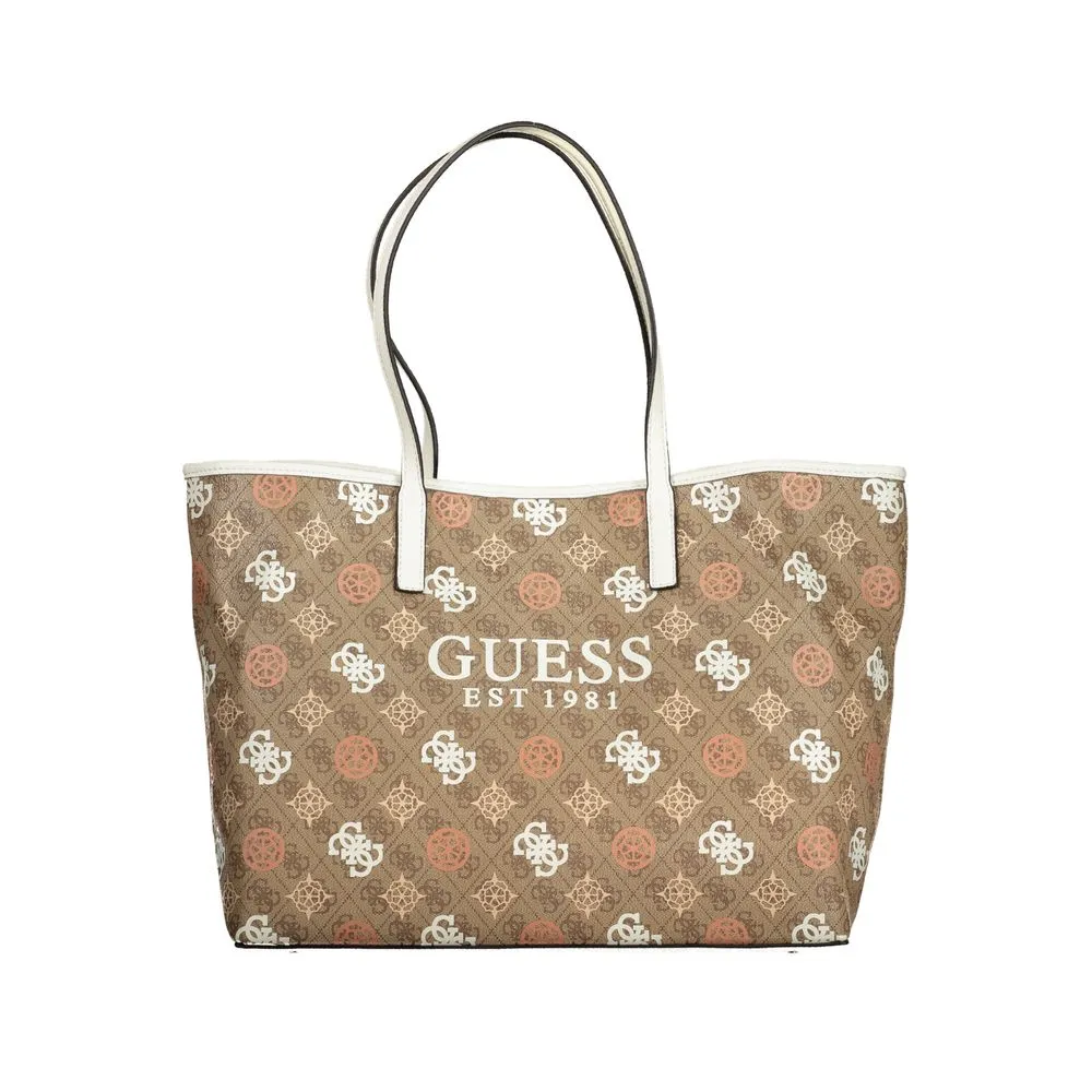 Guess Jeans Women's Beige Polyethylene Handbag