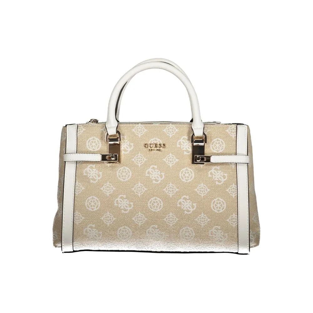 Guess Jeans Women's White Cotton Handbag