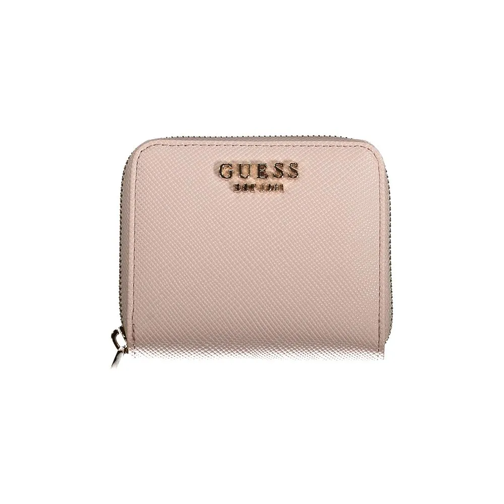 Guess Jeans Women's Pink Polyethylene Wallet