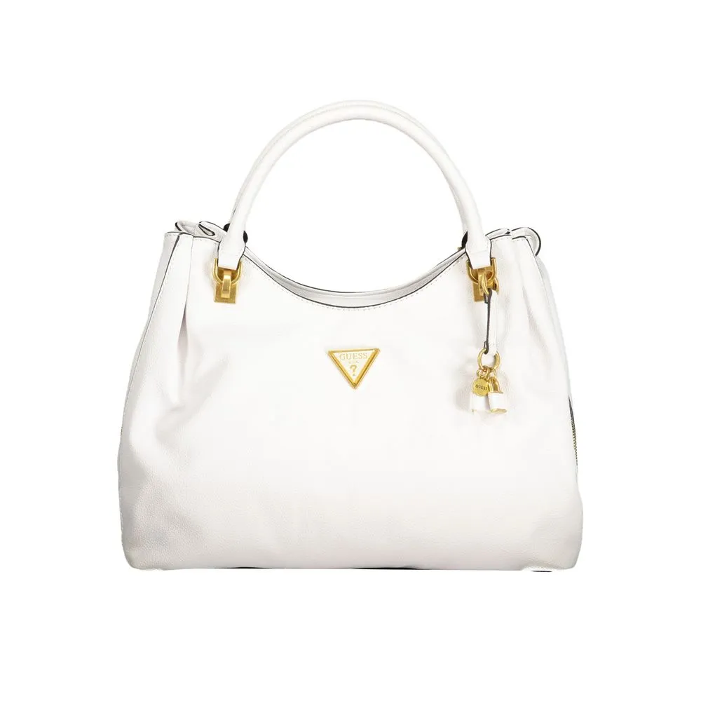 Guess Jeans Women's White Polyethylene Handbag