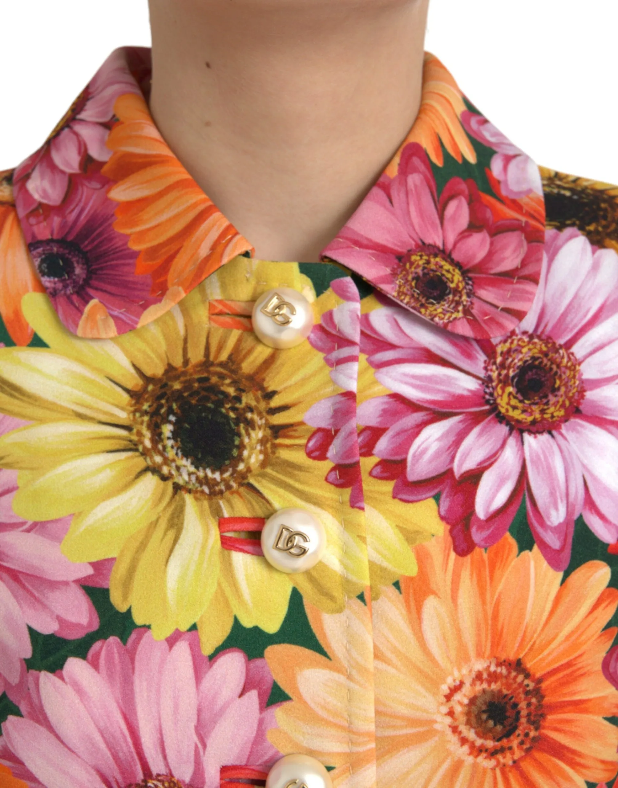 Dolce & Gabbana Women's Multicolor Floral Brocade Blazer Coat Jacket