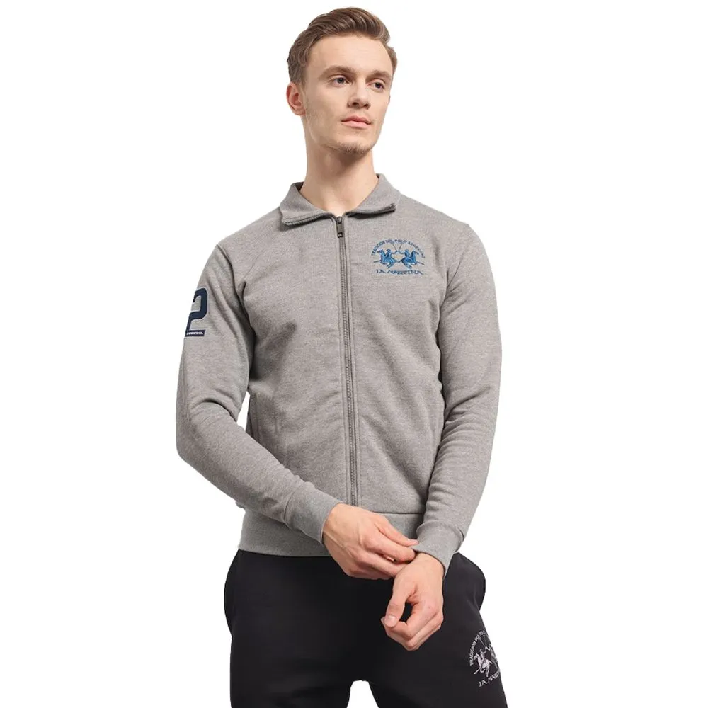 La Martina Men's Gray Cotton Sweater