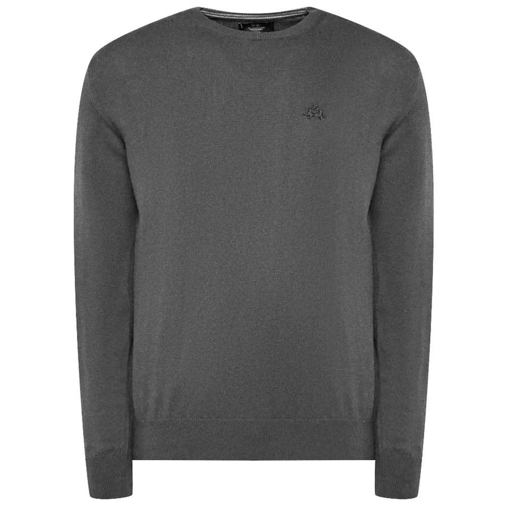 La Martina Men's Gray Wool Sweater