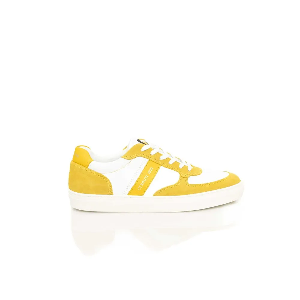 Cerruti 1881 Men's Yellow Leather Men's Sneaker