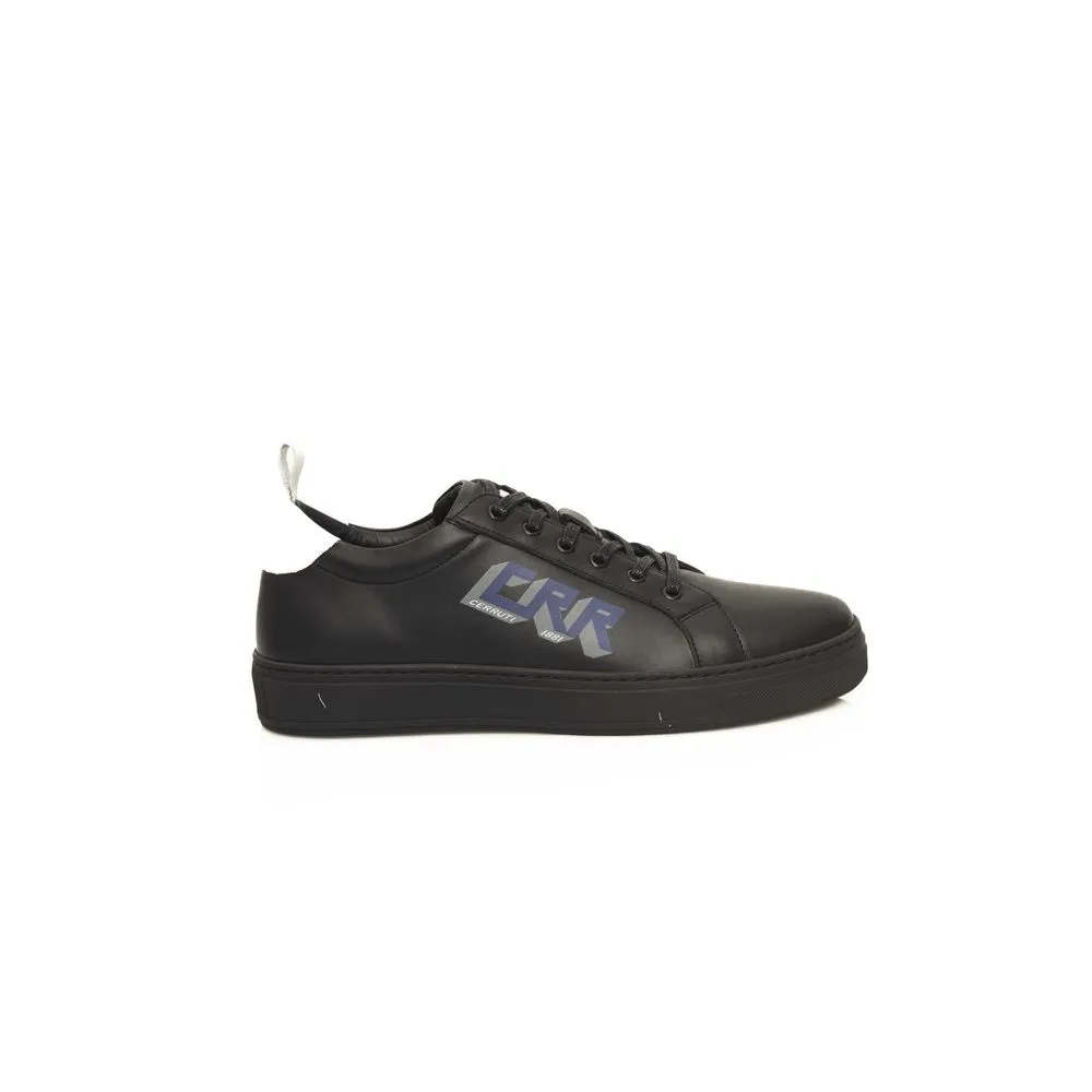 Cerruti 1881 Men's Black Leather Men's Sneaker