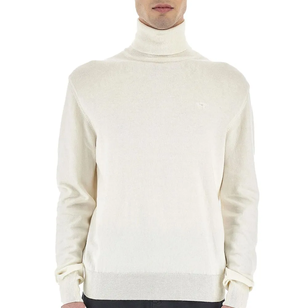 La Martina Men's White Cotton Sweater