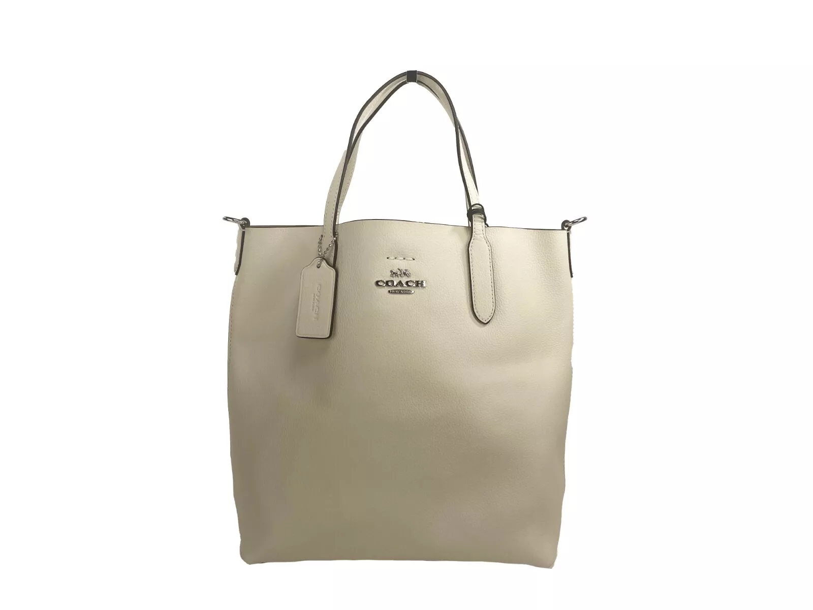 COACH Women's Leather Chalk Small Thea Tote Shoulder Purse Bag