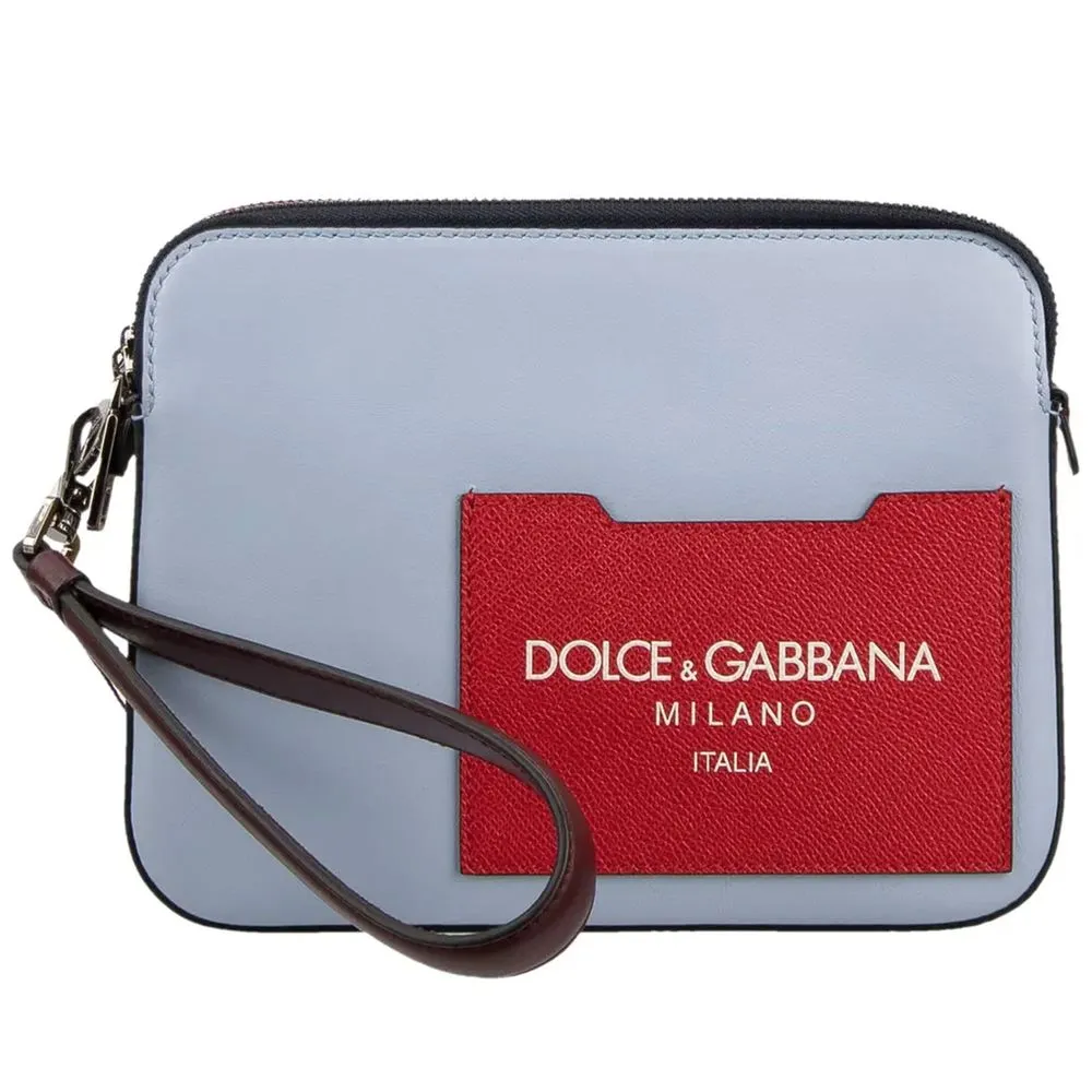 Dolce & Gabbana Women's Multicolor Leather Di Calfskin Clutch Bag