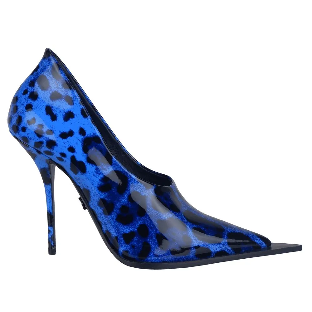 Dolce & Gabbana Women's Blue Leather Di Calfskin Pump