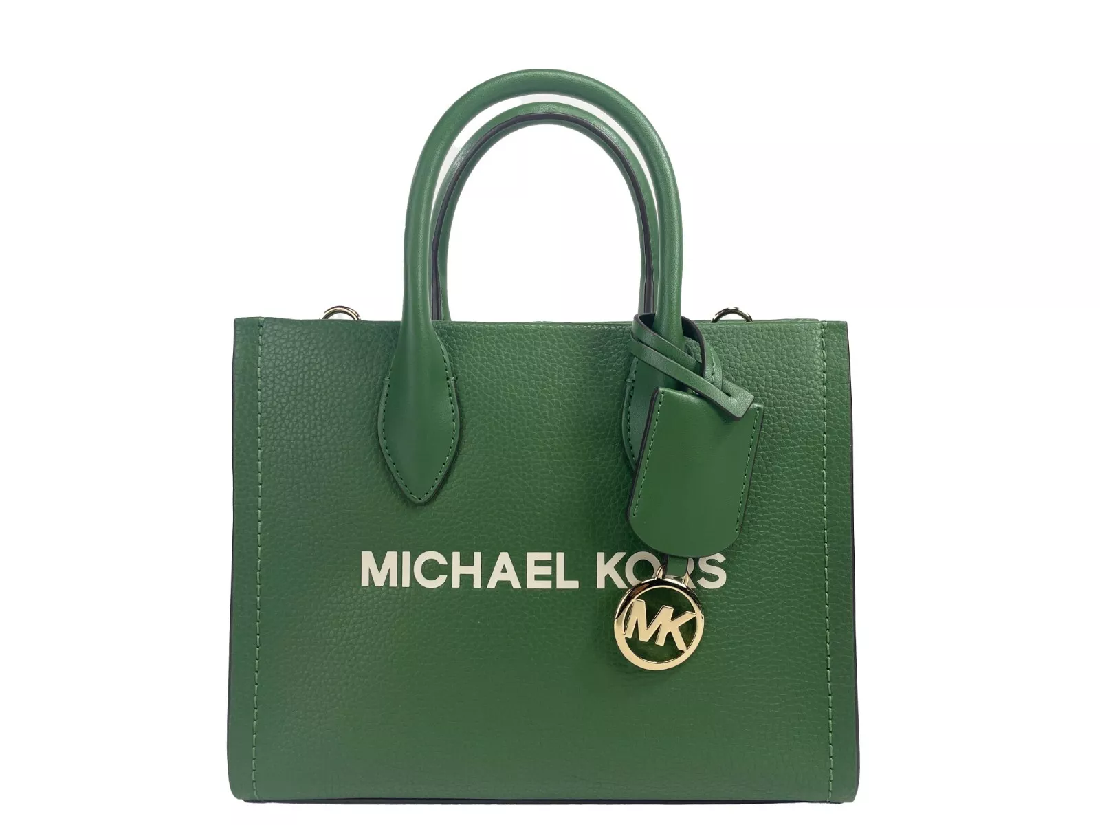 Michael Kors Women's Mirella Small Leather Top Zip Shopper Tote Bag