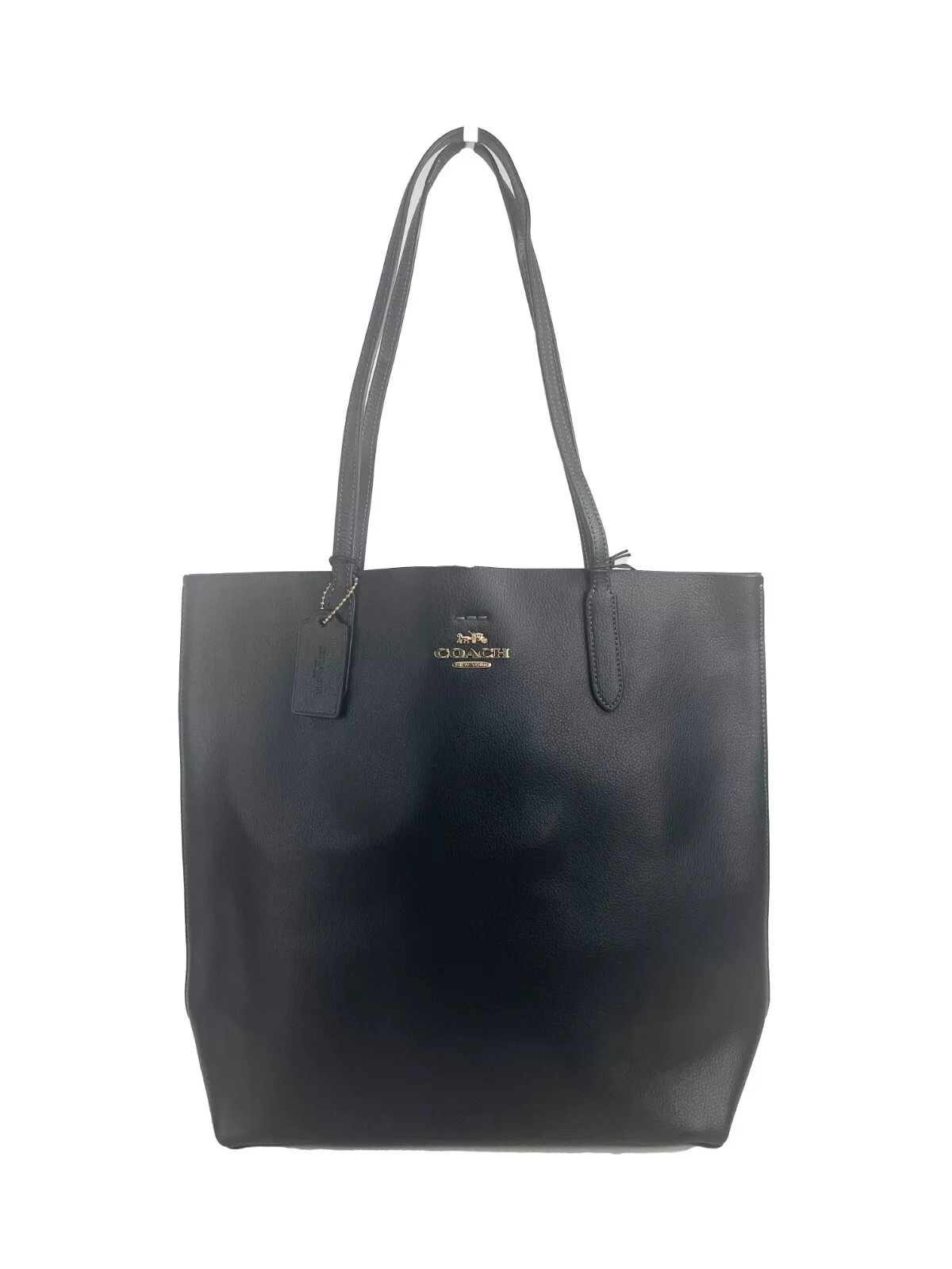 COACH Women's Thea Tote Shoulder Purse Leather Bag Black