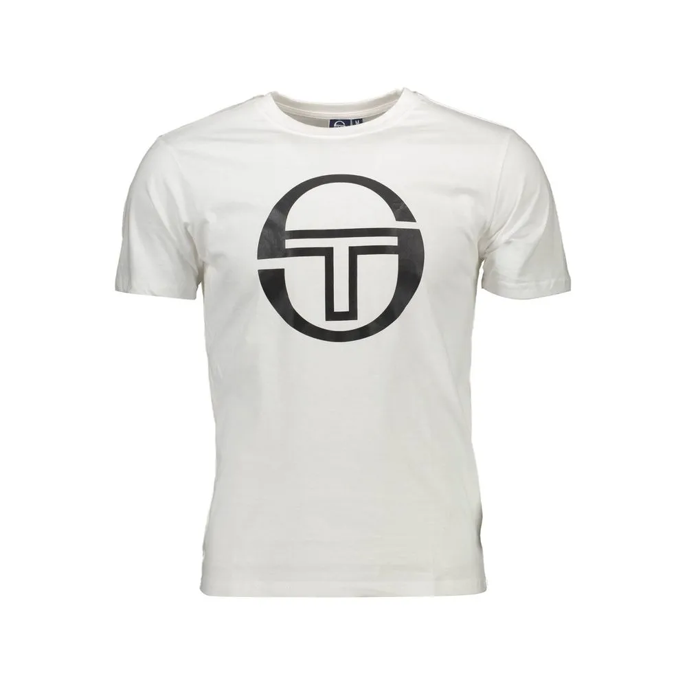 Sergio Tacchini Men's White Cotton T-Shirt