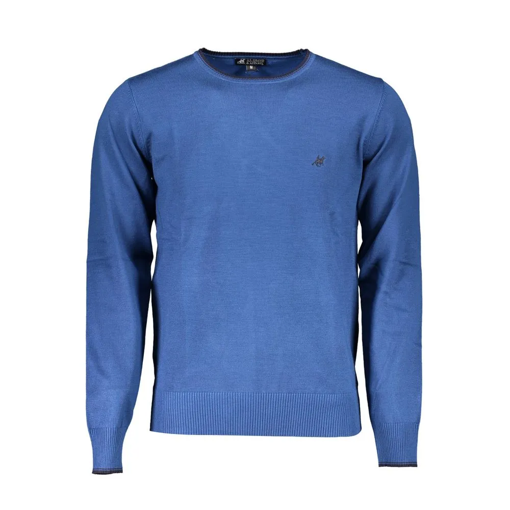U.S. Grand Polo Men's Blue Nylon Sweater